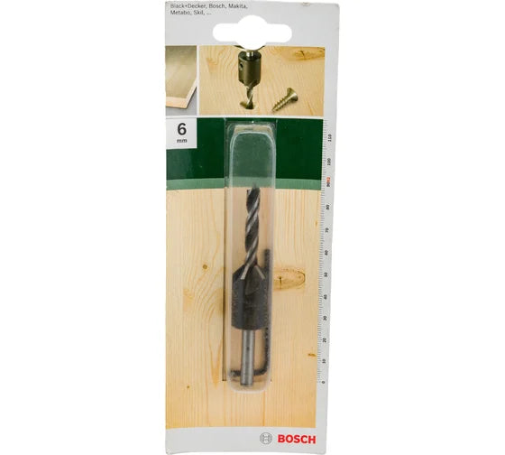 Bosch Wood Drill Bit with Countersink (6 mm) 2609255219