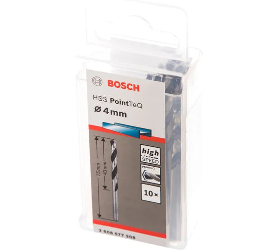 Bosch 2608577208 HSS PointTeQ պարուրաձև հորատիչ մետաղի համար 4.0x43x75 մմ