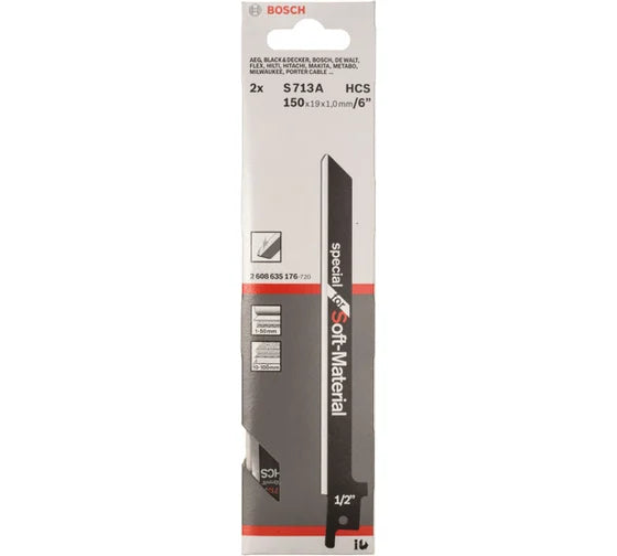 Bosch S 713 AW Սղոցի շեղբ փափուկ նյութերի համար (2608635176)