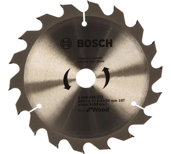 Bosch 2608644372 ECO for Wood Circular Saw Blade (160x20 mm; 18T)