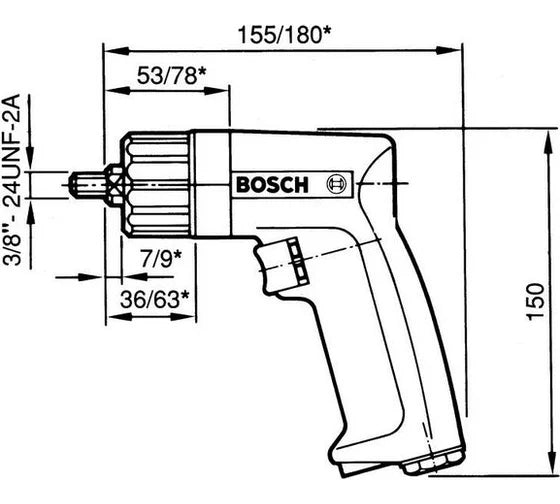 Bosch Pneumatic Drill, 0.607.160.505