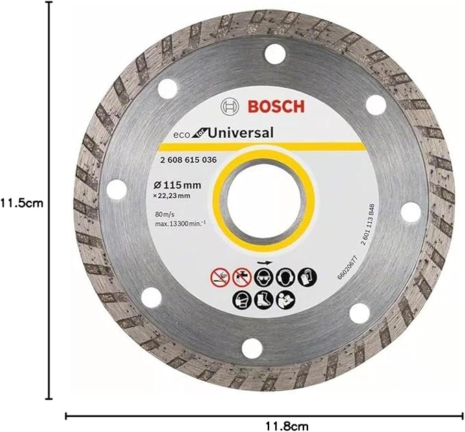 BOSCH Diamond cutting blade Turbo Eco For Universal 115 mm 2608615036