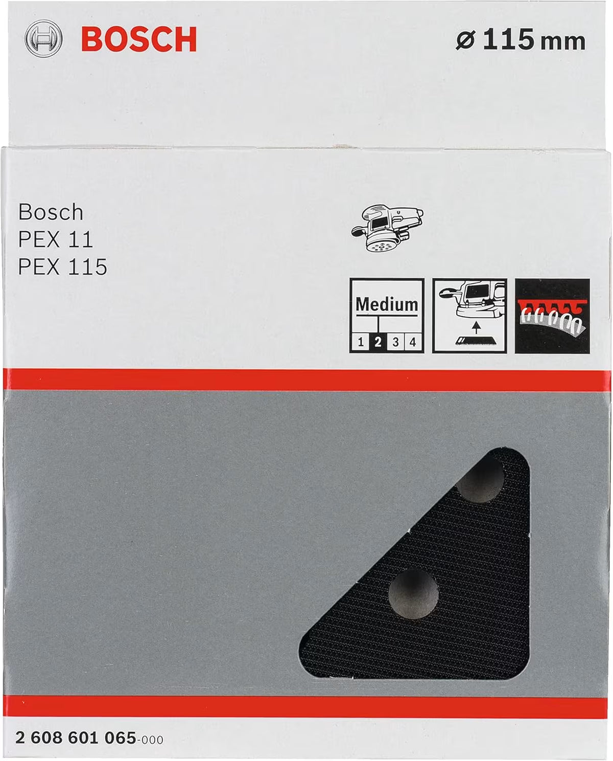Bosch 2608601065 Sanding Backing Pad for PEX 115 (115 mm)