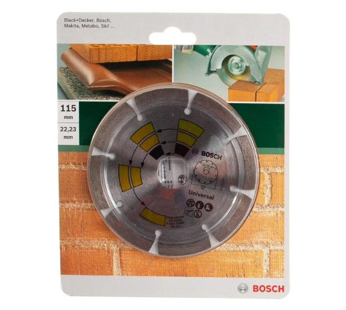 Bosch DIY 115 mm Universal Diamond Cutting Disc (Part Number: 2609256400)