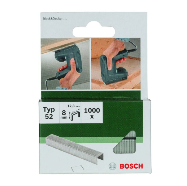 Bosch Professional Accessories 2609255836 Staples type 52 123x125x8mm 1000pcs