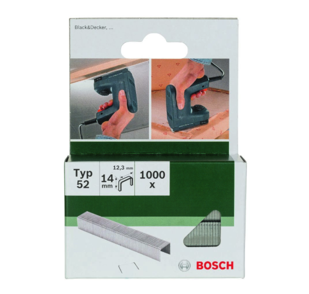 Bosch Professional Accessories 2609255838 Staples type 52 123x125x14mm (2609255838)