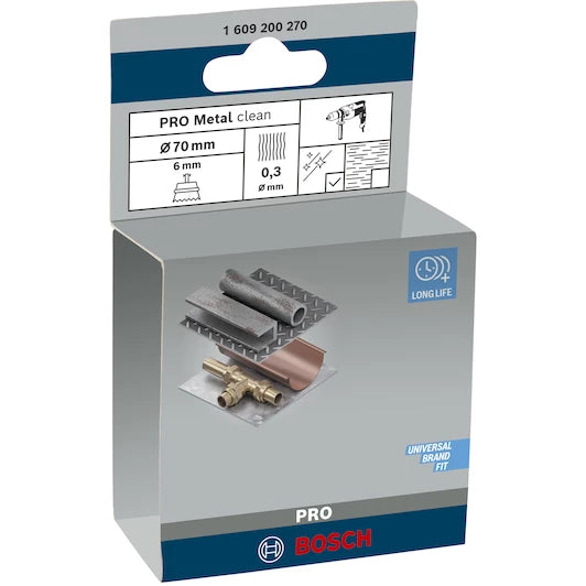BOSCH  cup steel brush with corrugated wire 70 x 0.3 mm