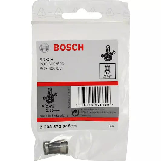 BOSCH collet without collet nut 1/4" for GGS 27(C) / POF 500 A / POF 600 ACE