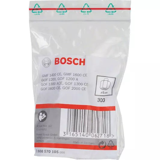 BOSCH  collet for GOF 12/1300, 8 x 24 mm