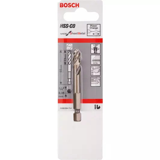 BOSCH  Centering drill bit HSS-Co Sheet Metal, 65 mm