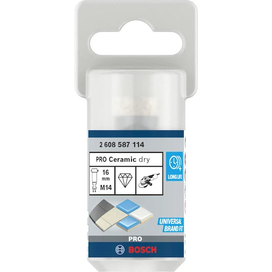 BOSCH diamond drill bit for dry drilling Dry Speed Best for Ceramic 16 x 30 mm
