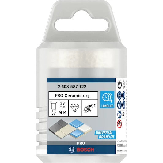 BOSCH diamond drill bit for dry drilling Dry Speed Best for Ceramic 38 x 35 mm