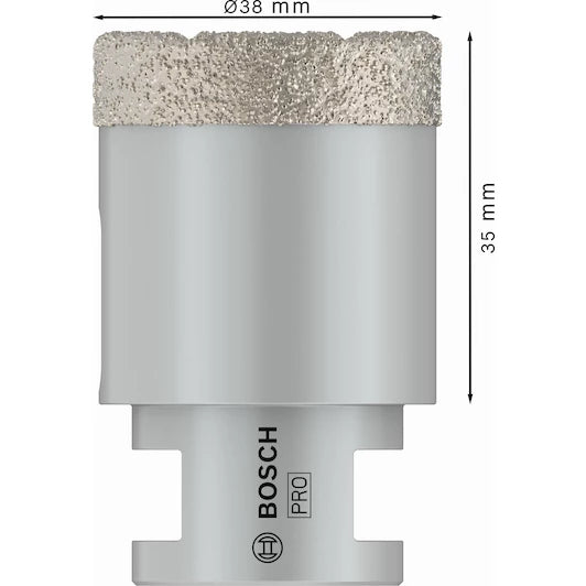 BOSCH diamond drill bit for dry drilling Dry Speed Best for Ceramic 38 x 35 mm