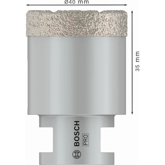 BOSCH  diamond drill bit for dry drilling Dry Speed Best for Ceramic 40 x 35 mm