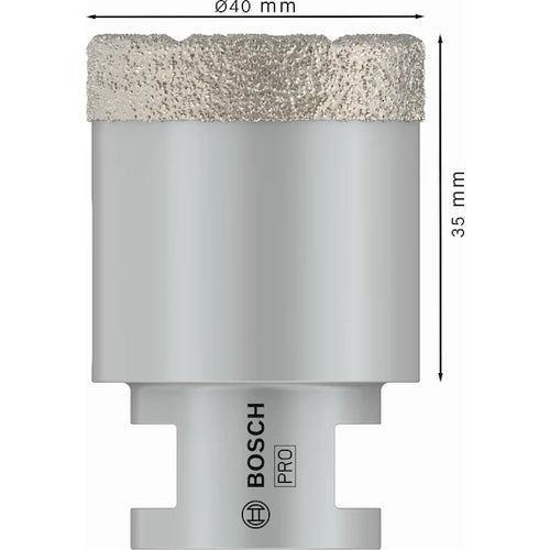 BOSCH  diamond drill bit for dry drilling Dry Speed Best for Ceramic 40 x 35 mm