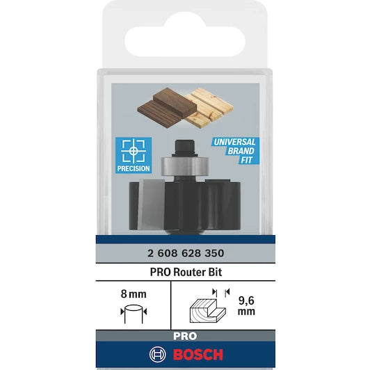 Bosch  ֆրեզ  8 mm, W 9.5 mm, D 31.8 mm, L 12.5 mm, G 54 mm