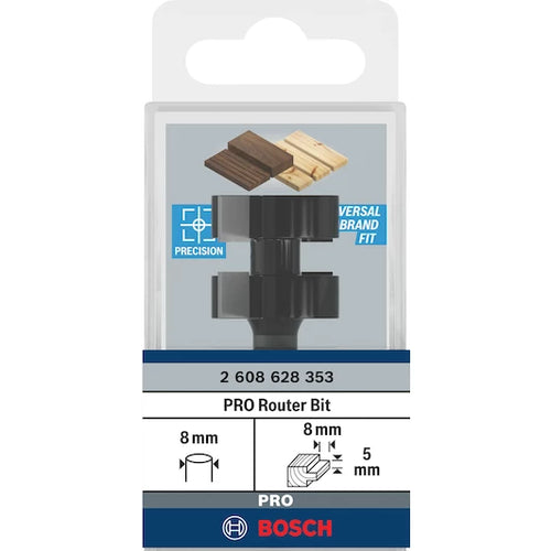 BOSCH  brass cutter 8 mm, D1 25 mm, L 5 mm, G 58 mm