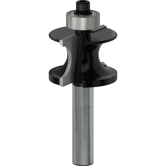 BOSCH  semi-hollow profile cutter 8 mm, R1 6 mm, L 19 mm, G 63 mm