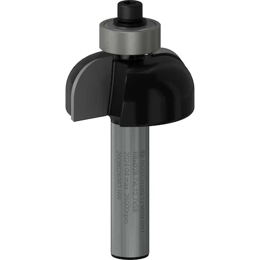 BOSCH  semi-circular profile cutter 8 mm, R1 8 mm, D 28.7 mm, L 13 mm, G 54 mm
