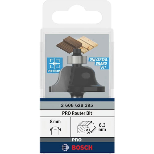 BOSCH  panel cutter W 8 mm, R1 6.3 mm, W 12.7 mm, L 17 mm, G 61 mm