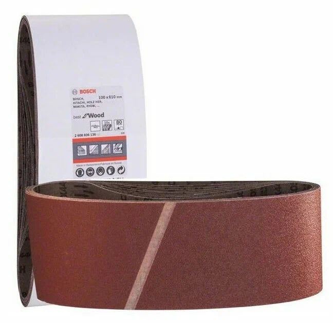 sanding belts 75x533 mm G100 Best for Wood