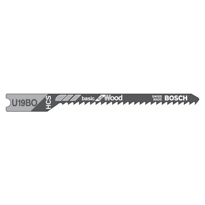 Bosch U 19 BO "Clean for Wood" Jigsaw Blade (2608630567)